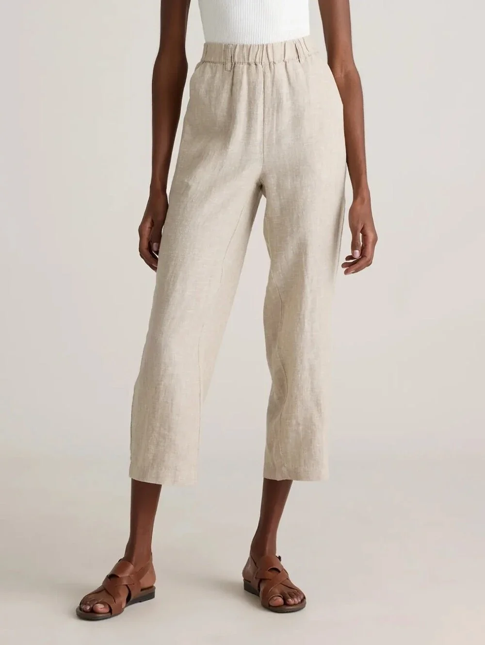 QUINCE 100% EUROPEAN LINEN PANTS FLAX SZ XS